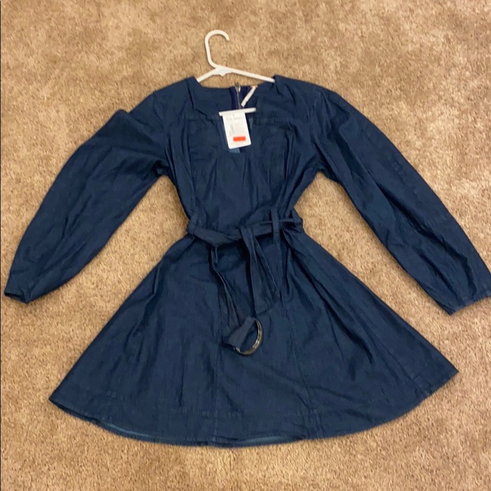 Free People Kareem denim Dress. NWT. Size small